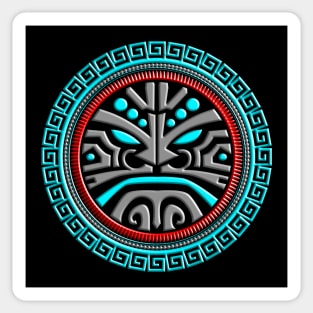 POLYNESIAN MASK 5 Sticker